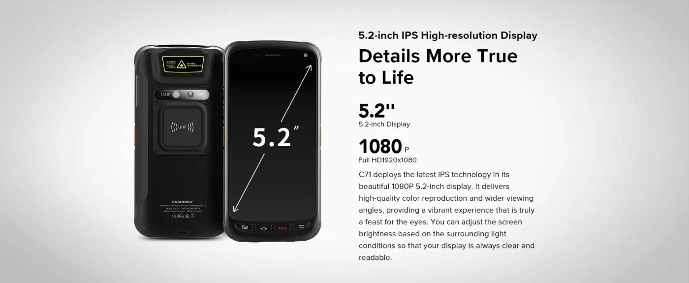 C71 Built-in RFID Reader (Android 11/13)